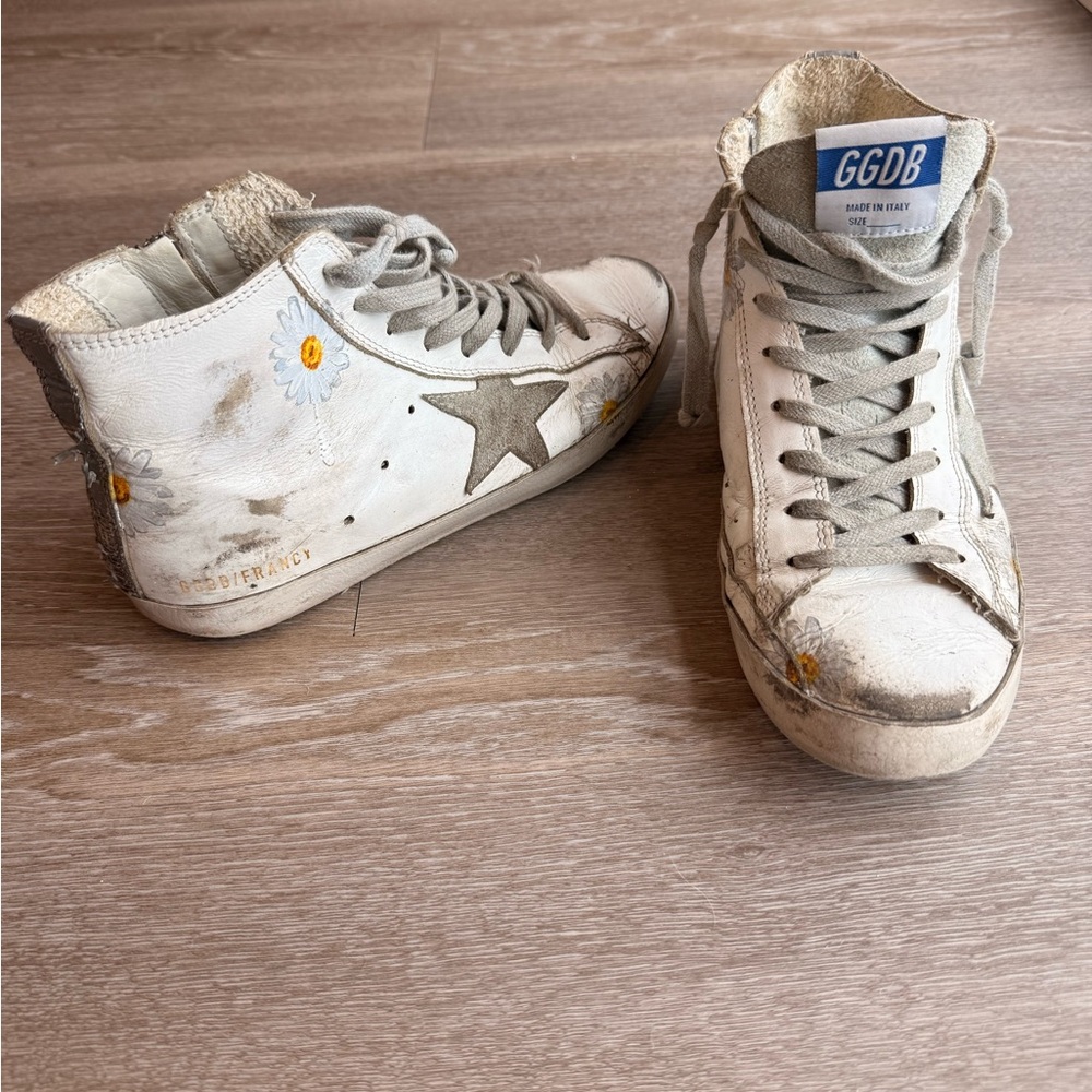 RARE Golden Goose GGDB Francy Daisy Hi Tops